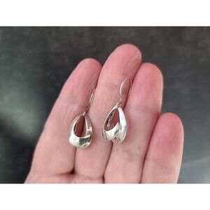 925 Sterling Silver Dangling Pierced Earrings Vintage